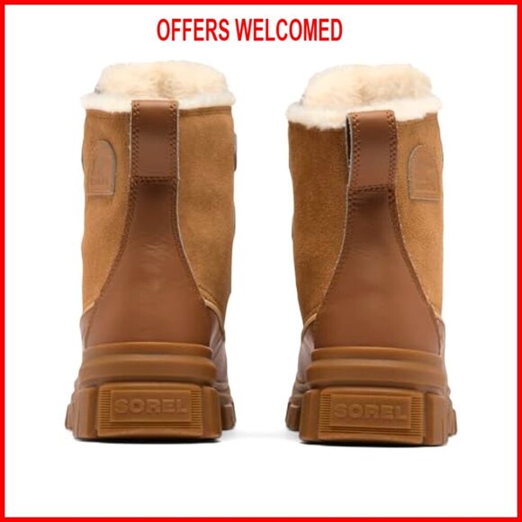 Waterproof Snow Boots with 200g Insulation, Faux Fur Collar, Women's Size - Picture 3 of 6